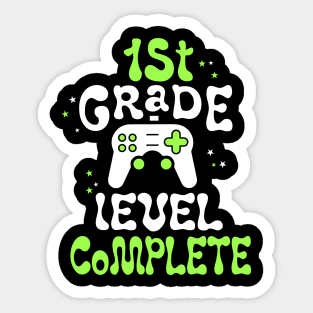 1st Grade Level Completed Sticker